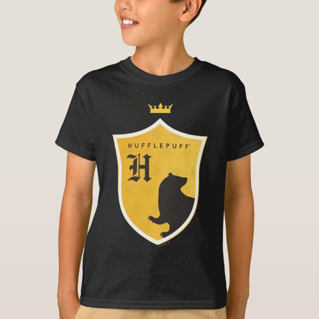 Camiseta Dourado HUFFLUFF™ Destacamento coroado (Frente)