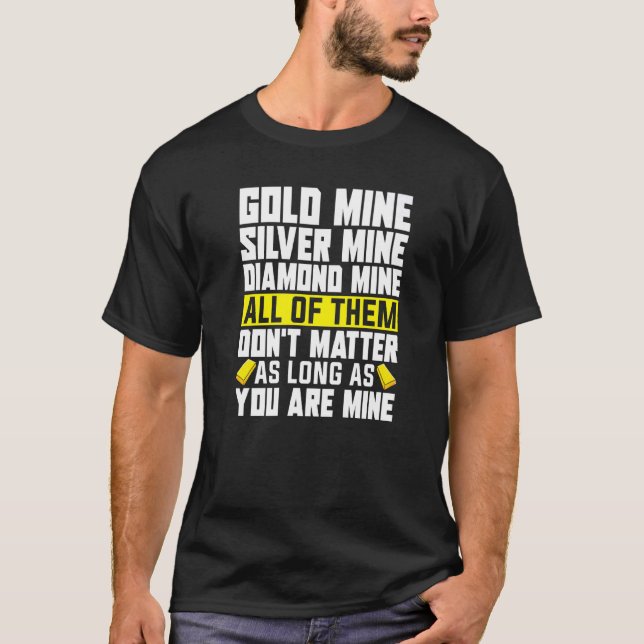 Camiseta Dourado Mín. de Prospecção Dourada da Linha Secund (Frente)