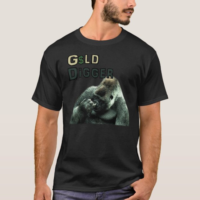 Camiseta DOURADO Nariz Engraçado, Gato-de-Ouro (Frente)