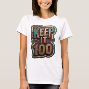 Camiseta Dourado Nítido MANTENHA 100 Design Personalizado v