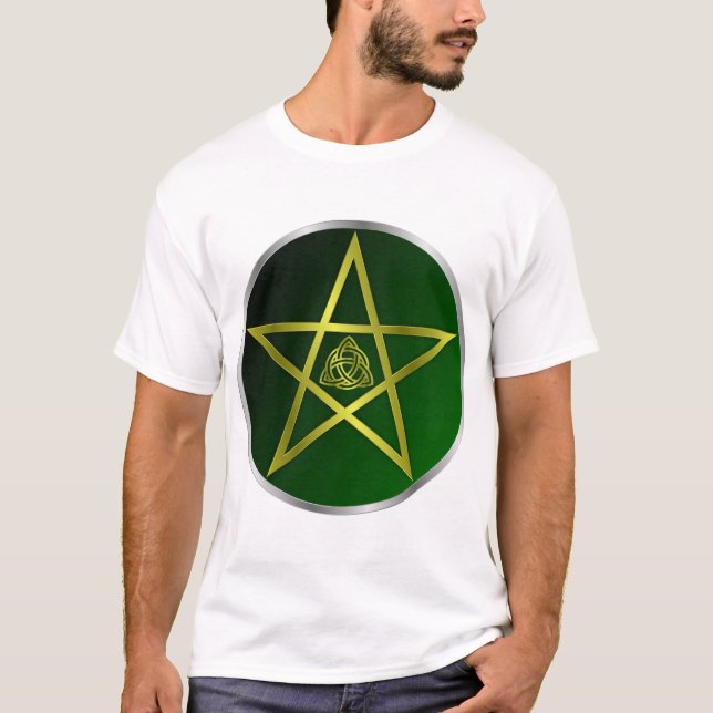Camiseta Dourado pentáculo (Frente)