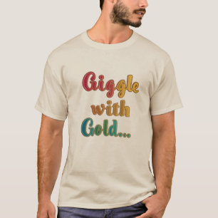 Camiseta Dourado rabisco: Divertido e fabuloso