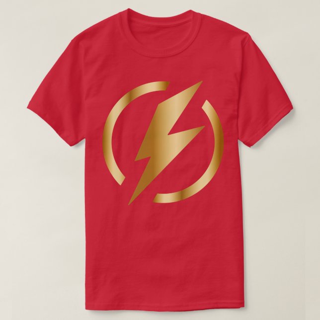 Camiseta Dourado Relâmpago (Frente do Design)
