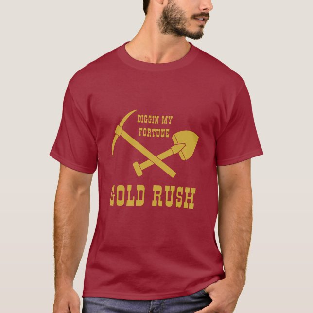 CAMISETA DOURADO RUSH - DIGINA MINHA FORTUNA T-SHIRT (Frente)