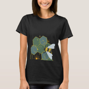 Camiseta Dourado Sol Bico Abelhas Amarelas Mel Mel Bumble