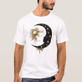Camiseta Dourado Sun e Moon T-Shirt