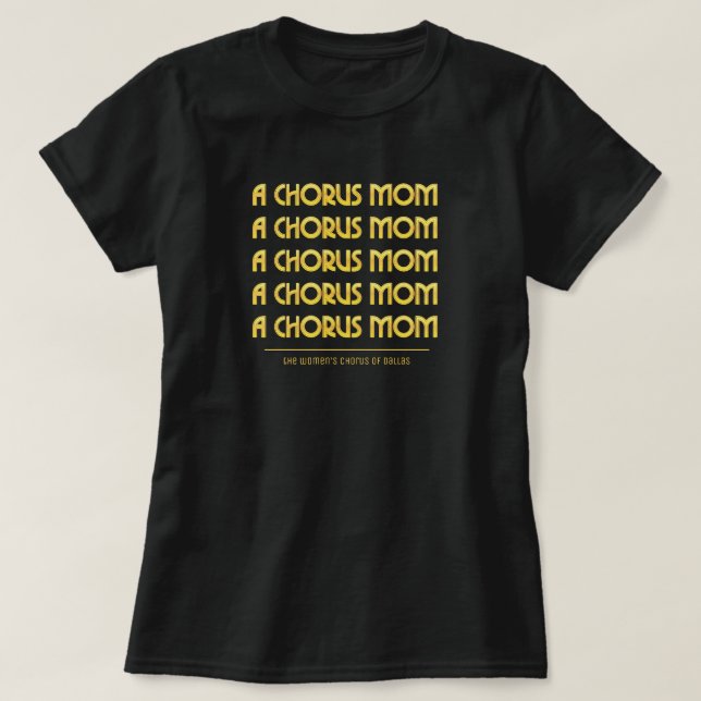 Camiseta Dourado Uma Mãe Chorus (Frente do Design)