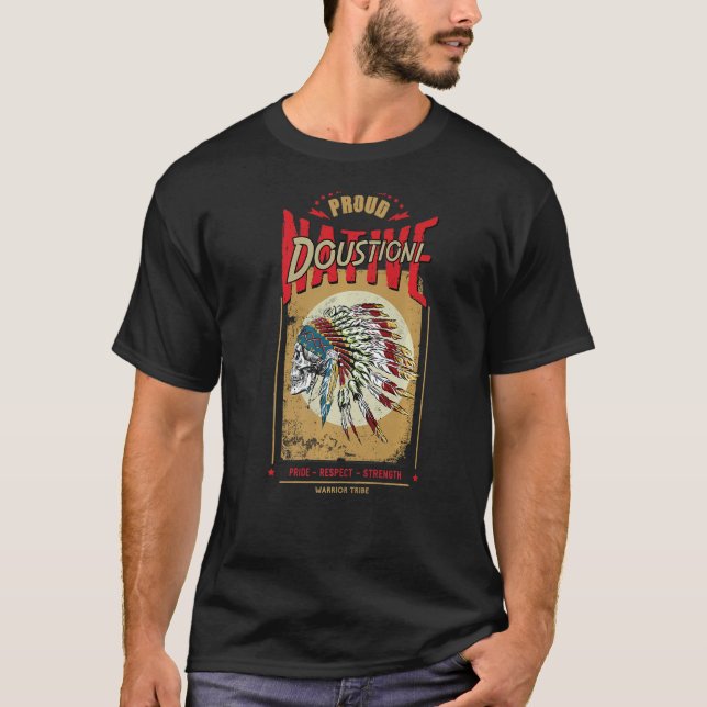 Camiseta Doustioni Native Indian Warrior Tribe Pro (Frente)