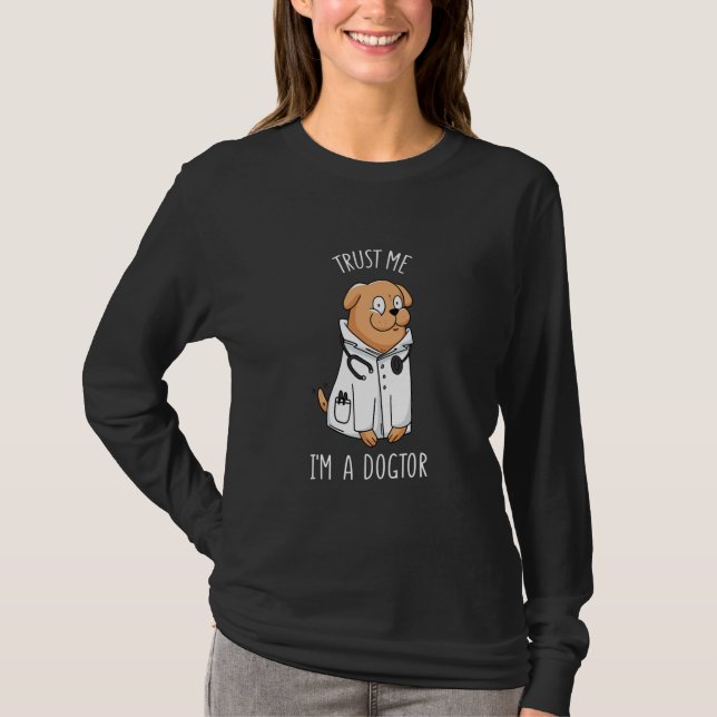 Camiseta Doutor Cachorro Cita Engraçado Sou Adolescente De  (Frente)