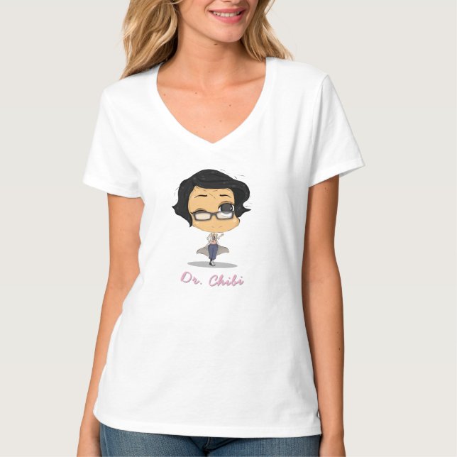 Camiseta Doutor Chibi Engraçado (Frente)