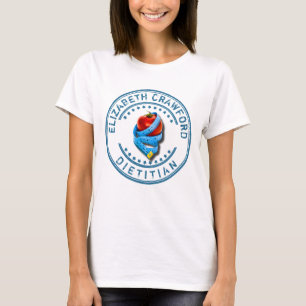 Camiseta Doutor Com Measuring Gravação de Dietologist da