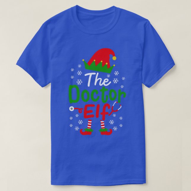 Camiseta Doutor de Natal Elf (Frente do Design)
