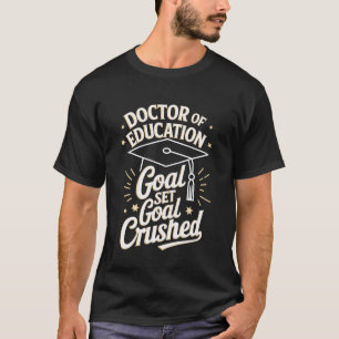 Camiseta Doutor em Educação EdD Grau de Doutorado Engraçado