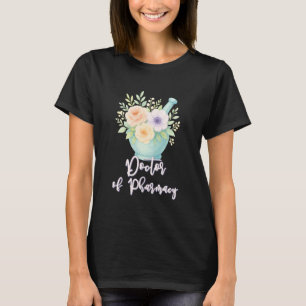 Camiseta Doutor em Farmácia Pilão Floral de Farmacêutico