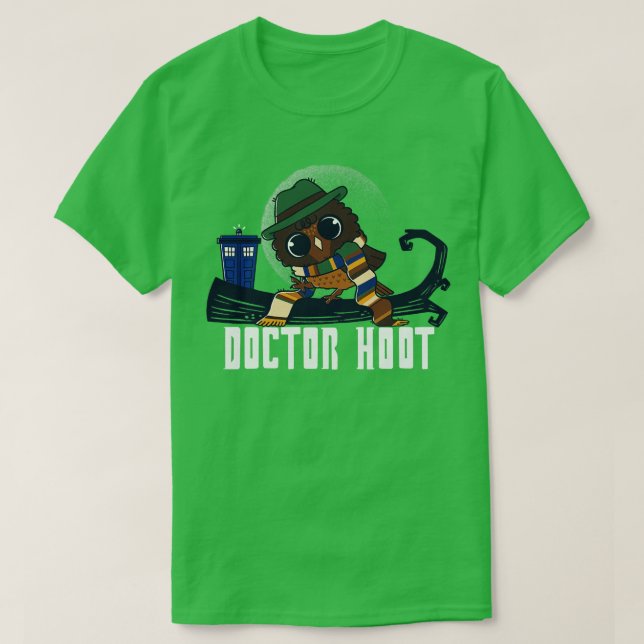 Camiseta Doutor Hoot (Frente do Design)