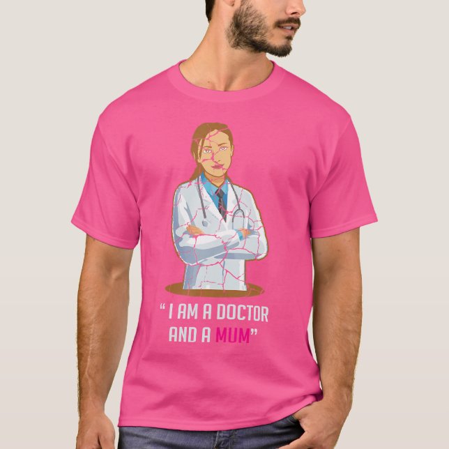 Camiseta Doutor Mãe Mãe E Médico (Frente)