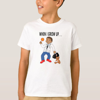 Camiseta Doutor Menino dos desenhos animados com t-shirt do