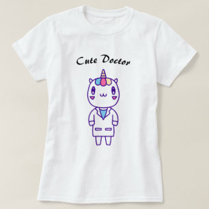 Camiseta Doutor Unicórnio Fofo – Estetoscópio engraçado