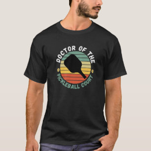 Camiseta Doutora Em Pickleball Court, Jogador Engraçado, H