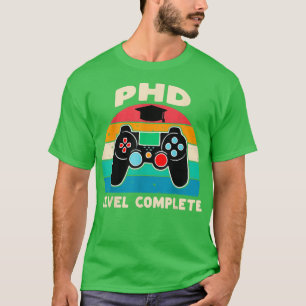 Camiseta Doutorado De Nível PhD - Dotação Completa De Douto