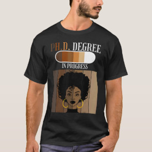 Camiseta Doutorado em Andamento Candidato a Doutorado Black