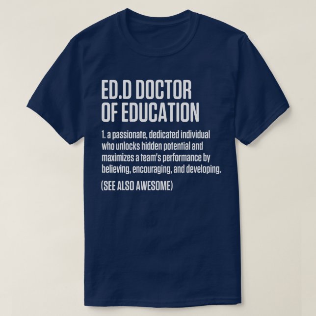 Camiseta Doutorado em Doutorado em Educação (Frente do Design)