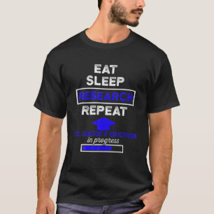 Camiseta Doutorado Em Doutorado Em Pesquisa Do Edd