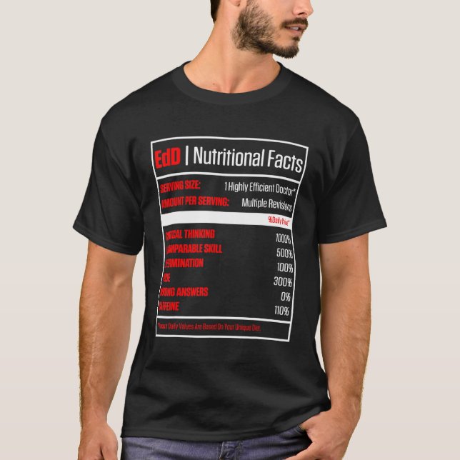 Camiseta Doutorado Em Nutrição Pelo Edd Doutorado Em Nutriç (Frente)