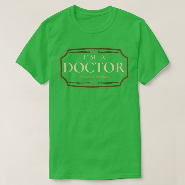 Camiseta Doutorado Em Teologia Sagrada, Graduação Em PhD Gi (Frente do Design)