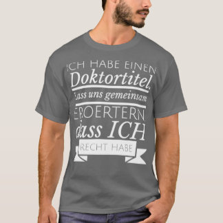 Camiseta Doutorado Estudante Doutorado Graduação de Dif1