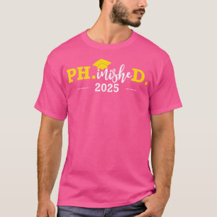 Camiseta Doutorado Fino Grau 2025 Doutorado Formando Ph.D