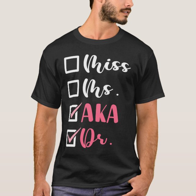 Camiseta Doutorado Médico de Graduação de Apreciação (Frente)