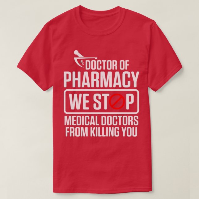 Camiseta Doutorado Médico em Farmácia (Frente do Design)