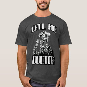 Camiseta Doutorado Presente Mortarboard Engraçado Doutor