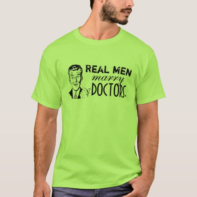 Camiseta Doutores reais do casado dos homens (Frente)