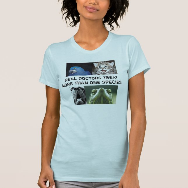 Camiseta Doutores reais Tratamento Mais Do que uma espécie (Frente)