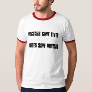 Camiseta Doutores Salvamento Vida - as enfermeiras salvar