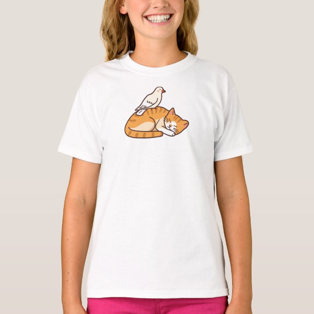 Camiseta Dove and Cat (Frente)