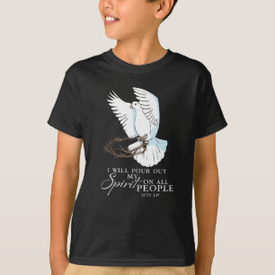 Camiseta Dove Bird, Eu Irei Tirar Meu Espírito Em Todas As