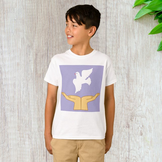 Camiseta Dove Bird World Peace White (Criador carregado)