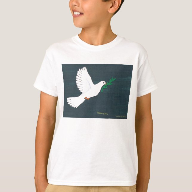 Camiseta Dove - Crianças Arte para COC (Frente)