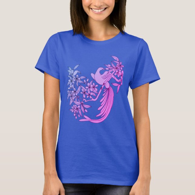 Camiseta Dove On Branch Bird Motif Art (Frente)