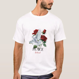 Camiseta Dove Rose Custom Name Personalized T-Shirt
