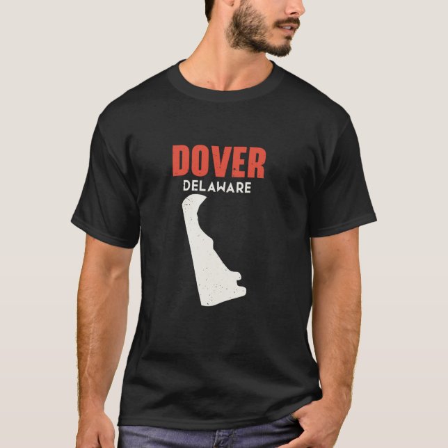 Camiseta Dover Delaware EUA State America Viagem Delawarean (Frente)