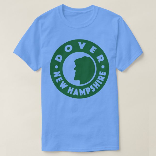 Camiseta Dover New Hampshire Circle Green (Frente do Design)