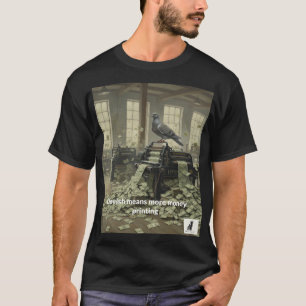 Camiseta Dovish significa mais impressão monetária