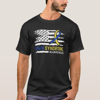 Camiseta Down Syndrome Awareness American Flag