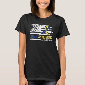 Camiseta Down Syndrome Awareness American Flag