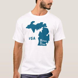 Camiseta Downriver Michigan Blue