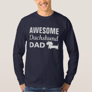 Camiseta Doxe Pai Gift Espetacular Pai Dachshund